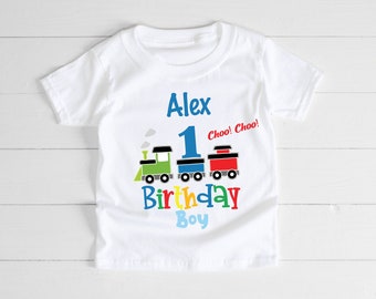 Train birthday shirt