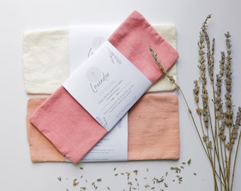 Organic Lavender Eye Pillow, Flaxseed Weighted Mask, Hot Cold Compress