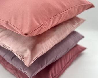 Silk pillowcase with envelope enclosure, minimalist silk pillowcase, silk bedding, gift ideas, hypoallergenic, mulberry silk pillowcase