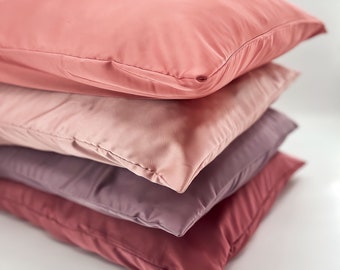 Handmade Mulberry Silk Pillowcase, 19 Momme, Anti-frizz Hair Care