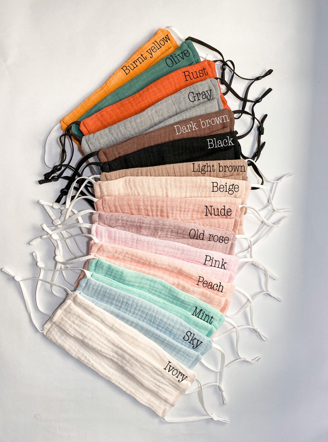 マスク ERMANNO SCERVINO Washable and reusable yarn mask PM 2.5 Mask, Blue - Reusable, Washable Cotton Face Mask - 4