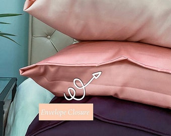 Handmade Mulberry Silk Pillowcase, 19 Momme, Envelope Closure
