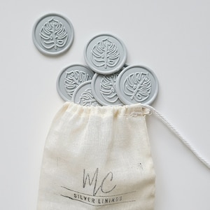 Monstera Handmade Wax Seal Stickers /Self-adhesive Wax Seals