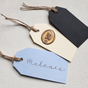 Blank Gift Tags/ Bag Tags with Burlap String