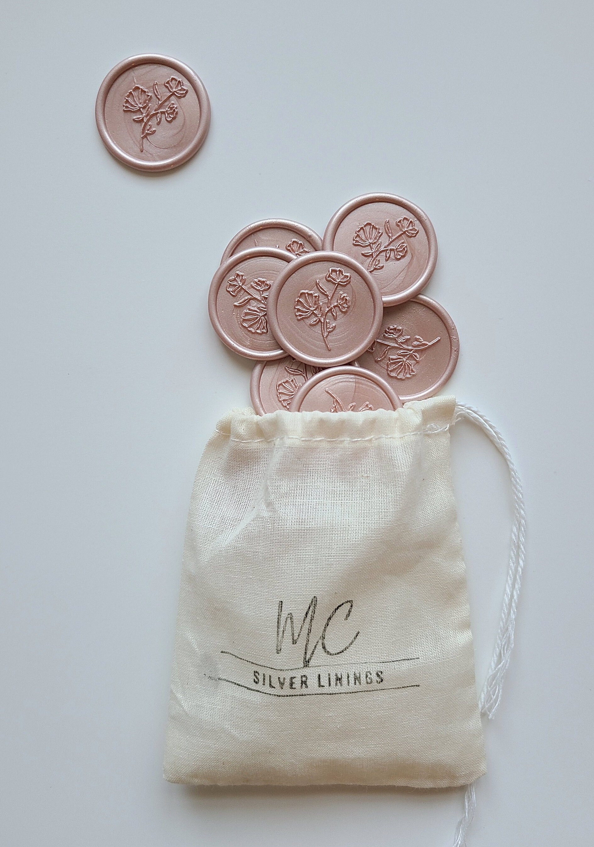 Silver Love Faux Wax Envelope Seals by Recollections™