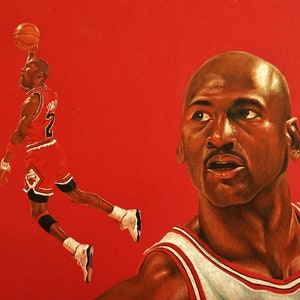 Michael Jordan Kolorowy Nadruk