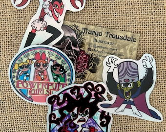 PowerPuff Girls Holographic Waterproof Sticker Pack
