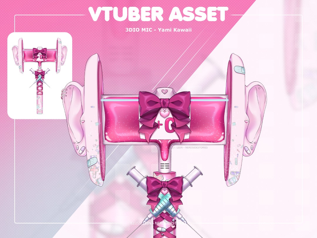 VTUBER asset Micro pastel gothique 3DIO ASMR micro binaural -  France
