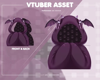 VTUBER asset | Halloween bat blanket