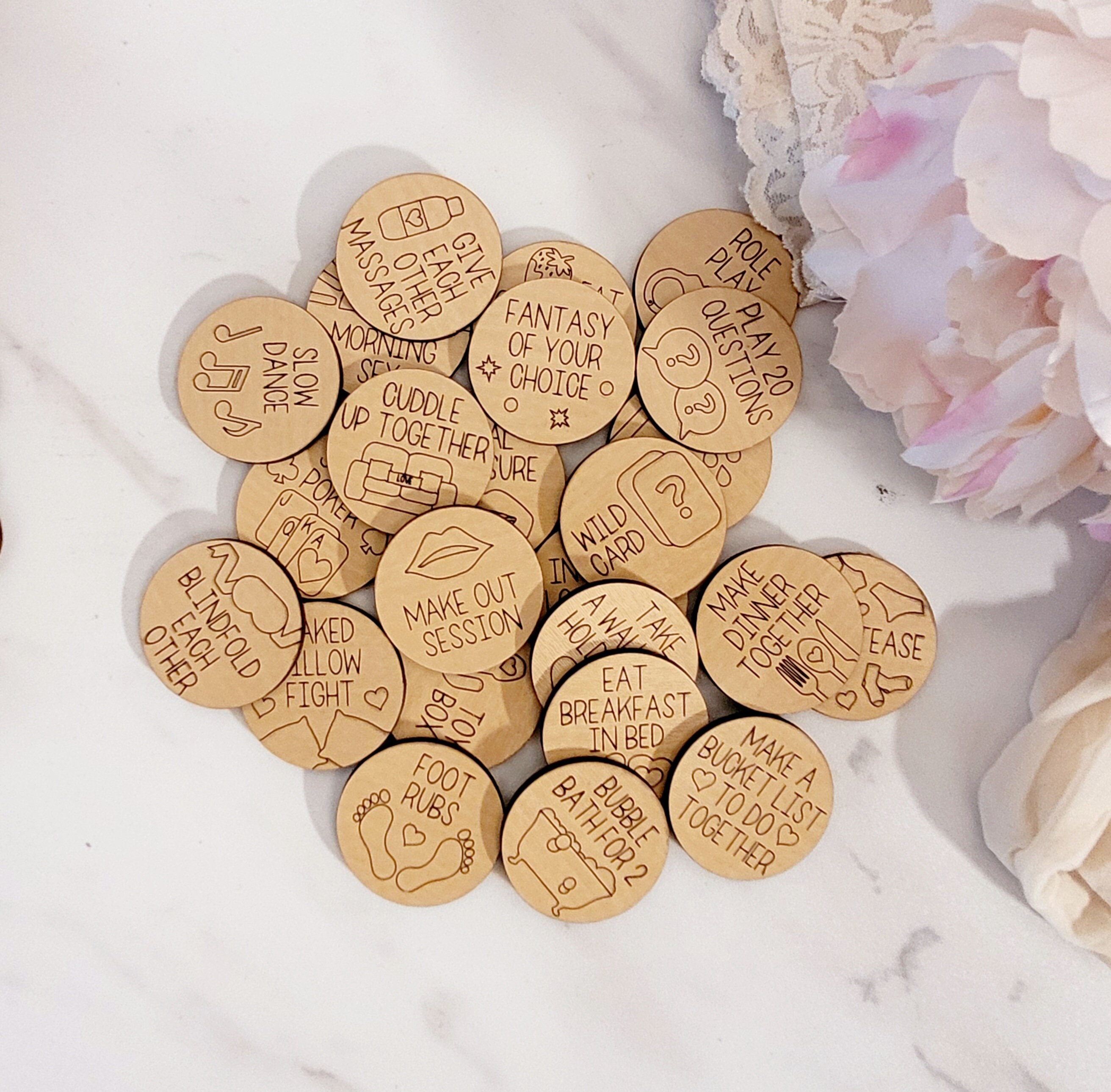 Naughty or Nice Couples Valentine's Day Activity Tokens - Etsy