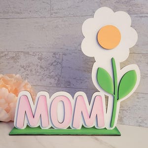 Letrero floral con huella dactilar para el Día de la Madre, regalo para ella, archivo cortado con láser, descarga digital instantánea SVG, uso comercial para pequeñas empresas.