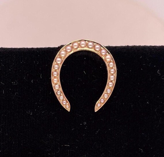 Antique 14k Horseshoe Stickpin