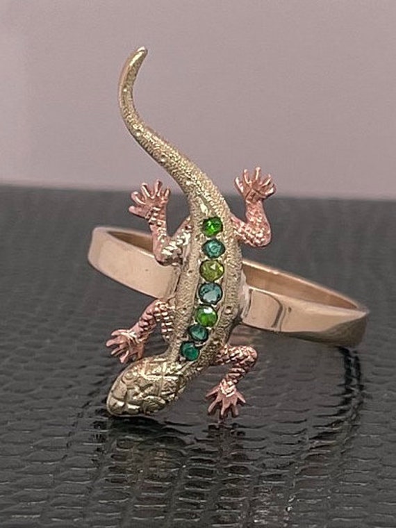 Rare Antique Lizard Ring