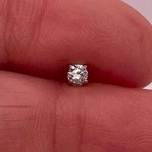 Single Diamond Stud Earring .18ct