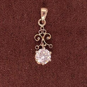 Colgante de diamantes de estilo victoriano antiguo