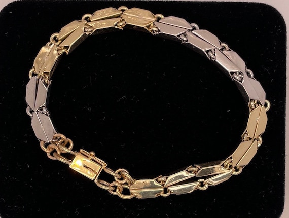 Platinum &18kt yellow gold bracelet - image 1