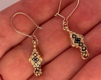 Antique Victorian 14kt earrings