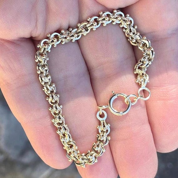 Antique Victorian 14k Handmade Bracelet