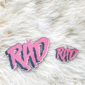 RAD Keychain - Backpack tag for kids, Acrylic Keychain, Tote Bag Tag, Luggage Marker, Diaper Bag and Purse Charm, Gifts for Kids