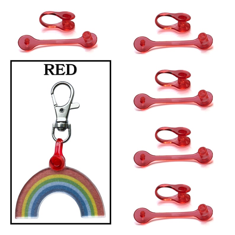 Plastic Keychain Connector Tab/snap/clip Alternative to Jump Ring Etsy