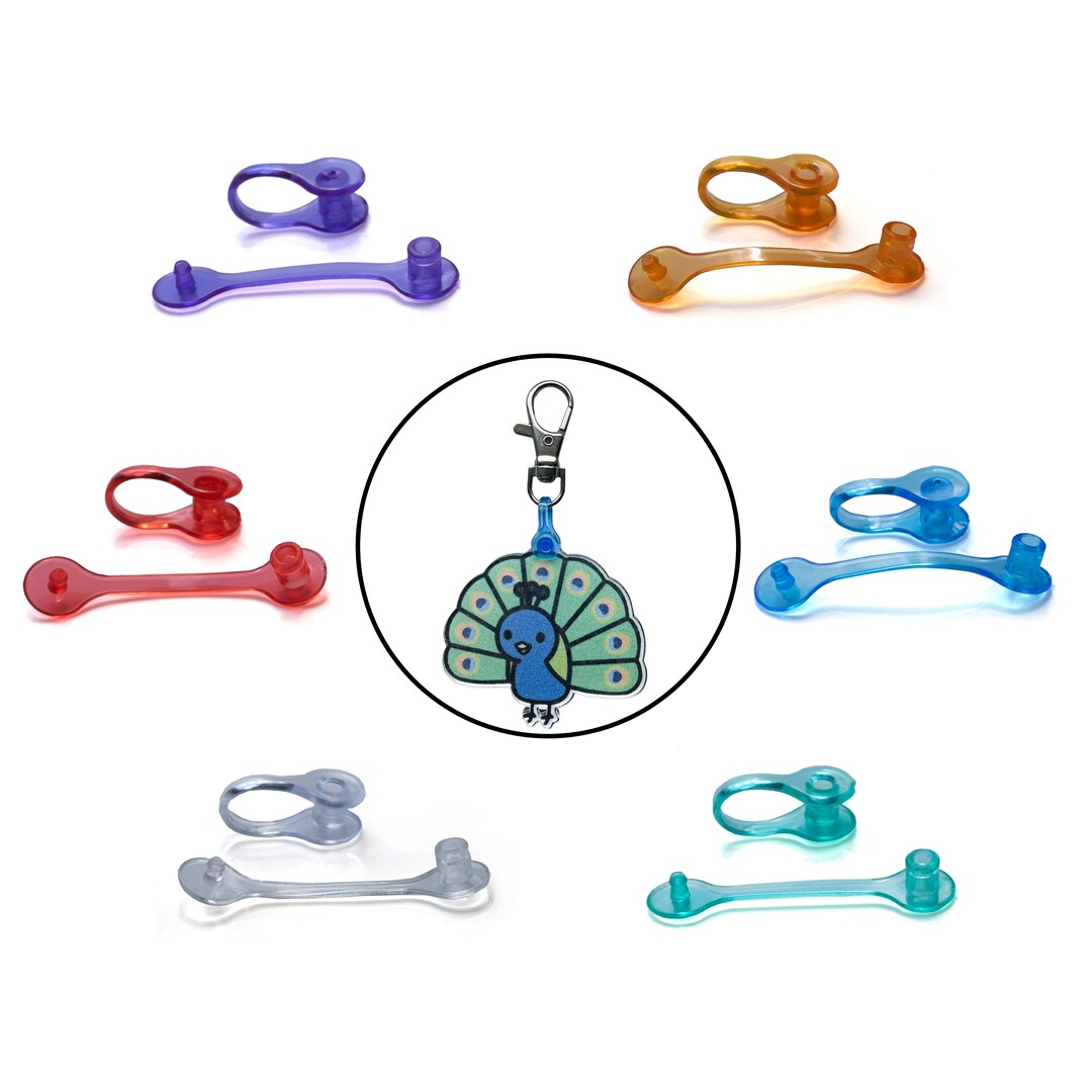 Plastic Keychain Connector Tab/snap/clip Alternative to Jump Ring Etsy