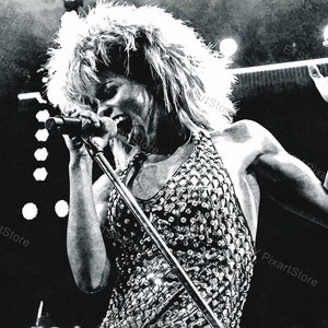 Tina: The Tina Turner (Adrienne Warren) Arte digitale musicale, stampa HQ