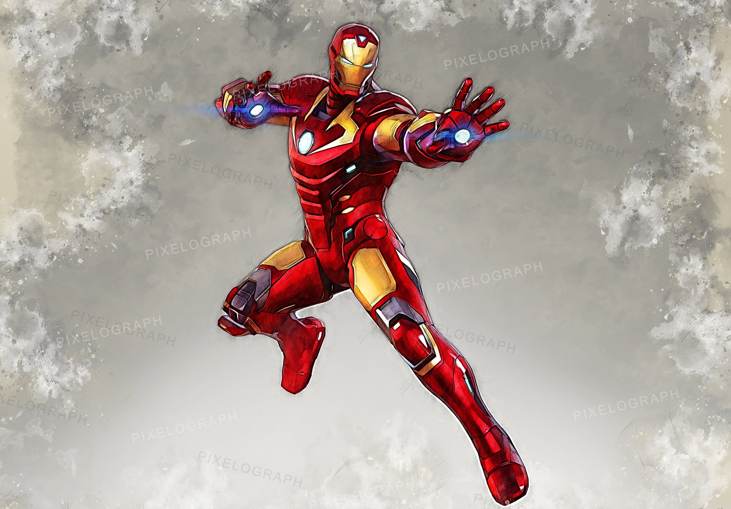 Iron Man Art Print - Etsy