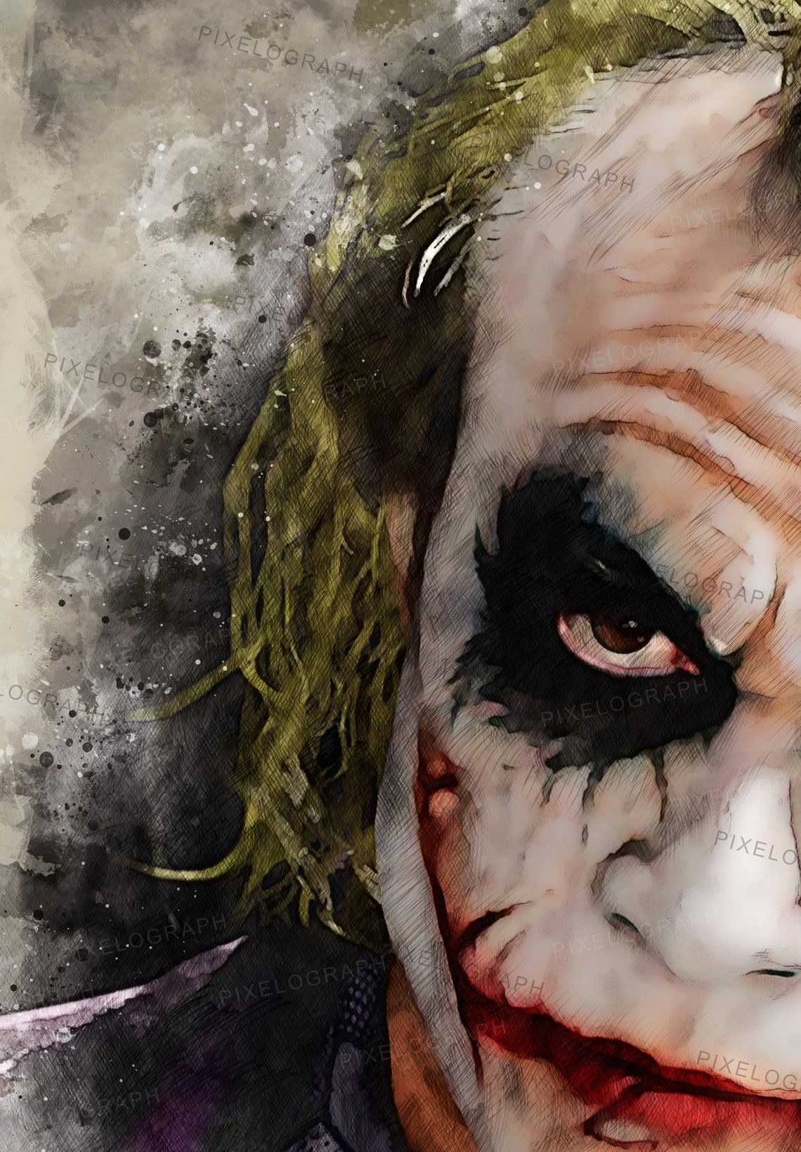 Joker, Heath Ledger - Etsy