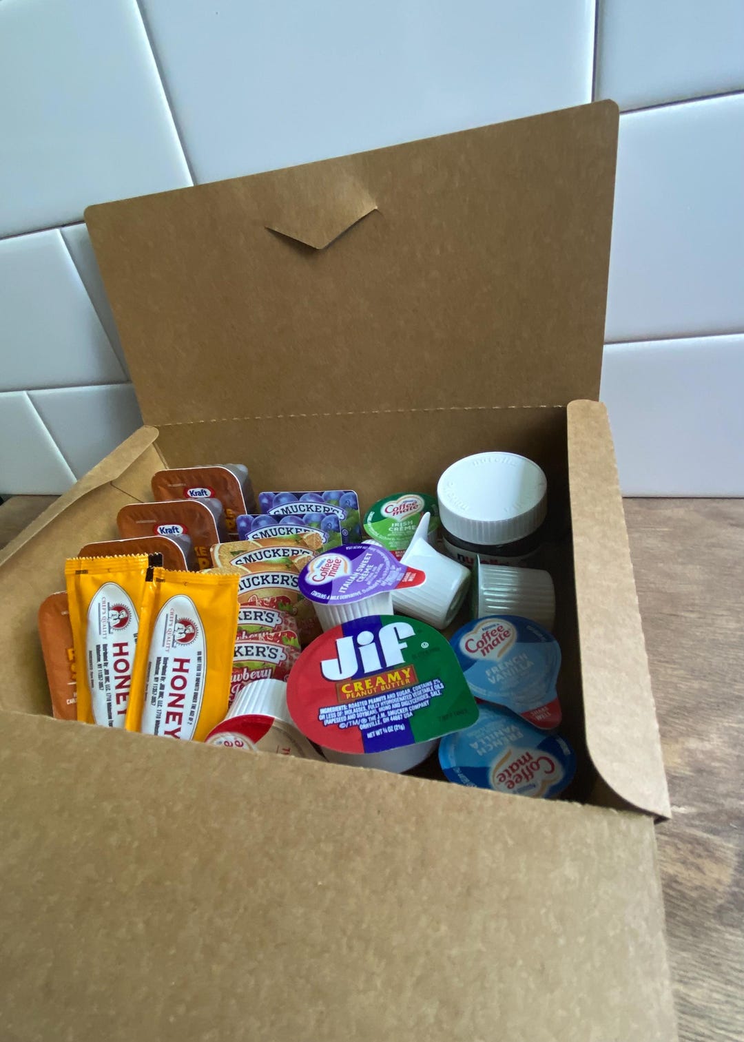 Pancake Condiments Travel Breakfast Condiment Kit: Pancake Syrup, Jelly, Nutella & More - Etsy