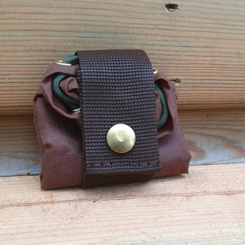 Bushcraft Foraging Pouch Waxed Canvas Roll up Belt Pouch Dump Etsy