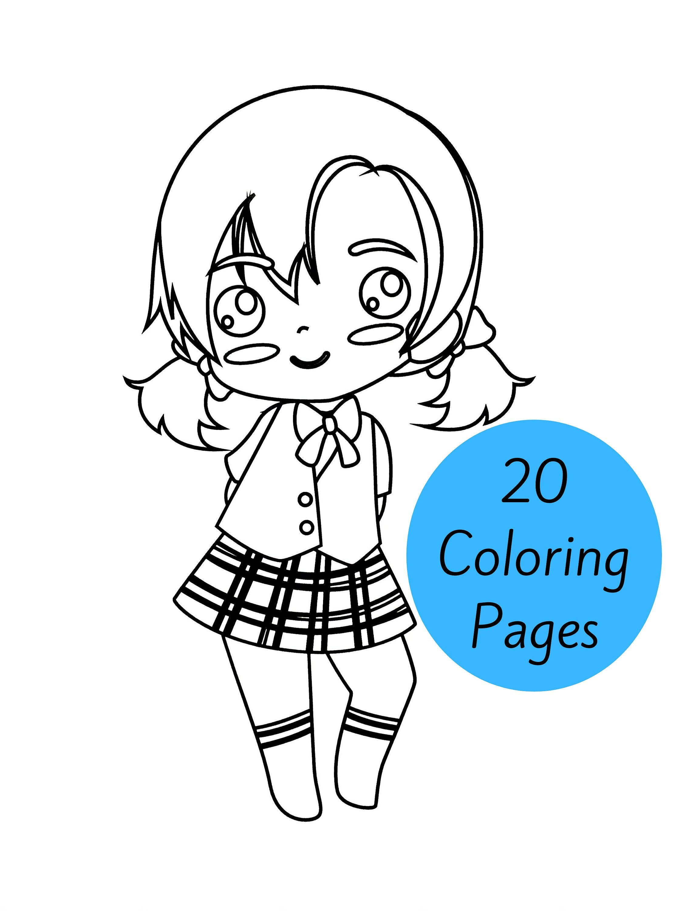 Kawaii Coloring Pages Printable Kawaii Girl Coloring Sheets - Etsy Kawaii Coloring Pages Printable Kawaii Girl Coloring Sheets - Etsy