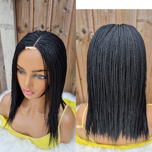 Handmade braided micro twist feathers wig 16 inch/ Senegalese twist(color 1)