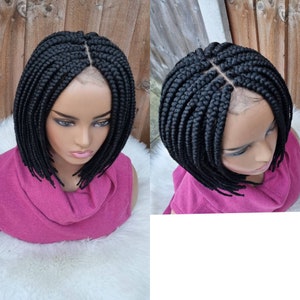 Handmade braided Bob wig 12 inch wig / short braids. (Colour 1)