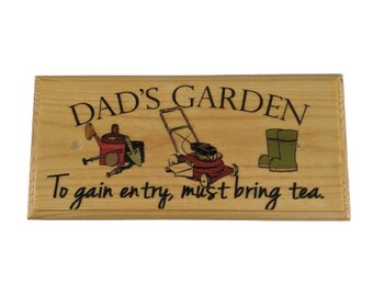 Dad Garden Sign - Etsy UK