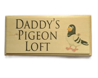 PERSONALISED PIGEON LOFT SIGN DOVECOTE SIGN OWN NAME SIGN HOUSE SIGN GARDEN LOFT