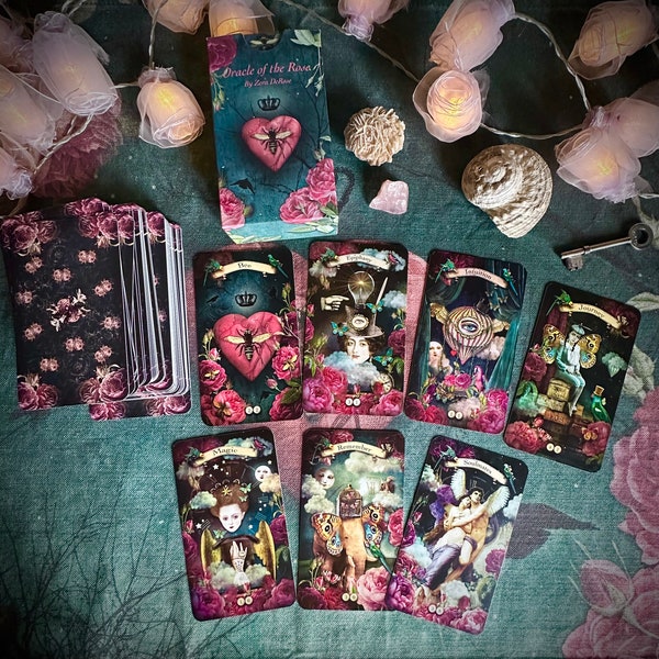 Oracle of the Rose Oracle Deck, PLUS a FREE Printable Coordinating Deck Interview Spread