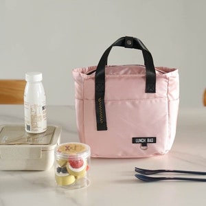 Insulated Waterproof Lunch Bag for Adult/Kids Work School Picnic Easy to Clean Minimalism image 1