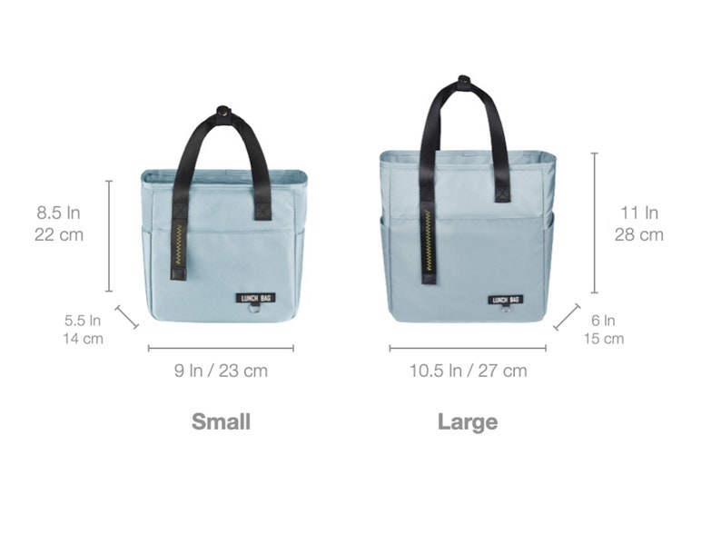 Insulated Waterproof Lunch Bag for Adult/Kids Work School Picnic Easy to Clean Minimalism image 10
