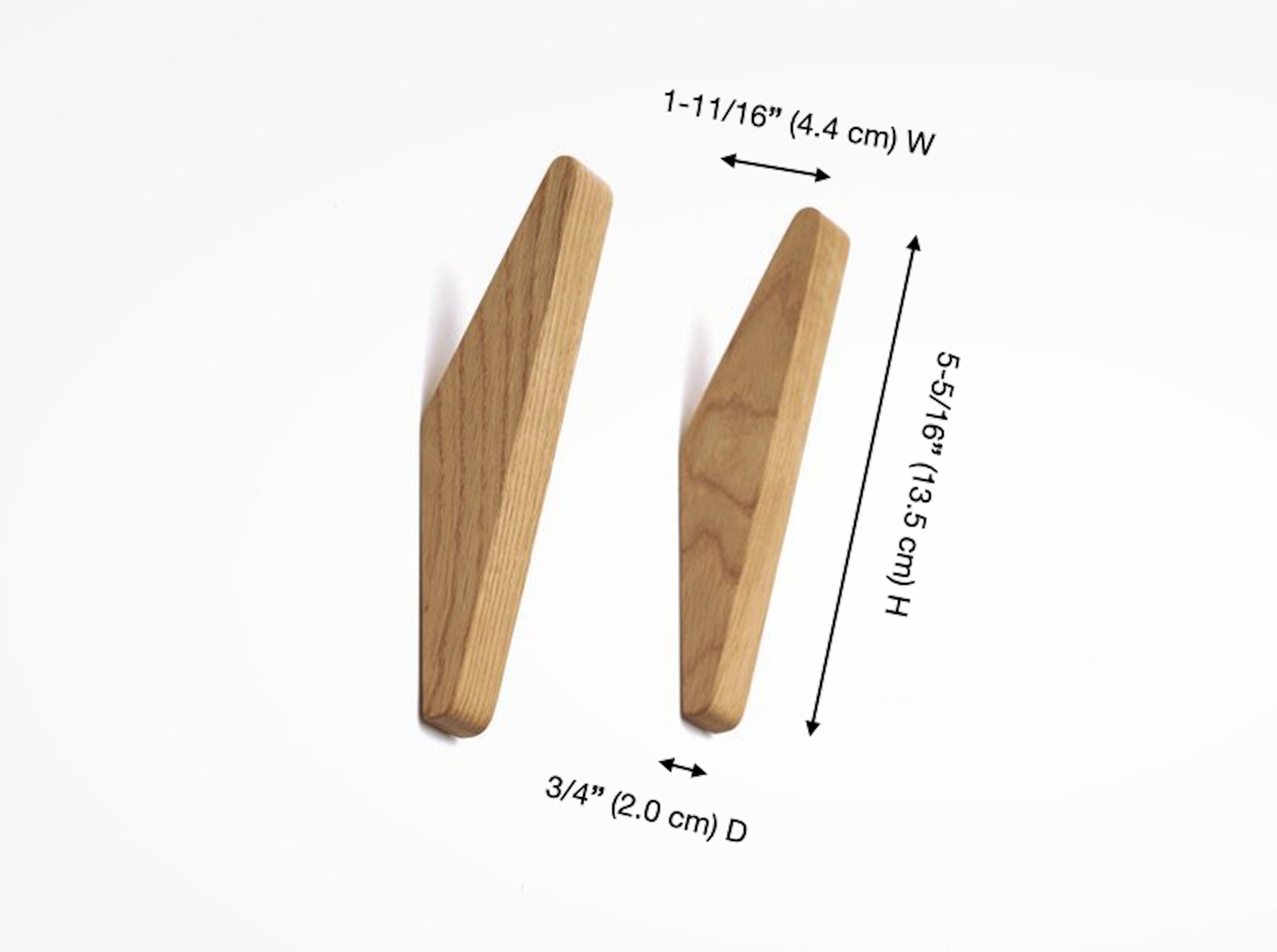 Natural Wood Coat Hooks Oak Wood Wall Hooks Wooden Coat Etsy