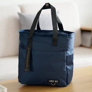 Insulated Waterproof Lunch Bag for Adult/Kids Work School Picnic Easy to Clean Minimalism image 4