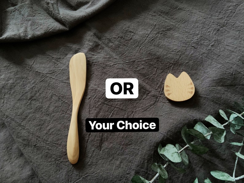 Choose between butter knife and a chopstick rest.Please let me know