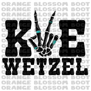 Koe Wetzel Turquoise Skeleton Peace - Fichier numérique PNG