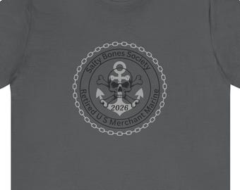 Koszulka emerytowanego marynarza handlowego USA | Koszulka Salty Bones Society