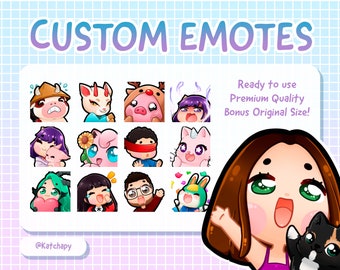 Custom Twitch Emotes & Badges - Super Cute
