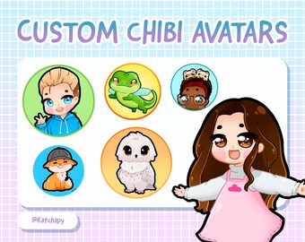 Custom Chibi Avatar & Profile Icons - Super Cute