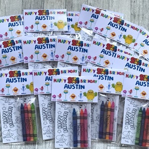 Super and Simple Song Coloring Page Pouch Kit|Simple Favors|Bag Filler| Party Decor | Color Book|Gifts|Simple Song Party