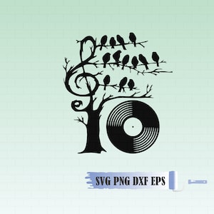 Vinyl record Svg, Music plate, Floral vinyl record Svg, Sound of nature Svg