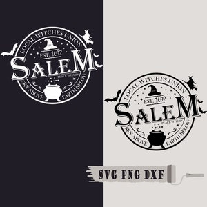 Local Witches Union Salem SVG, Halloween SVG, Sorcières SVG, Cricut Téléchargement numérique, Téléchargement instantané