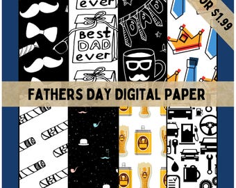 Father’s Day Digital Paper/Printable Paper