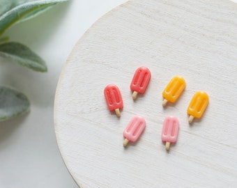 Popsicle Polymer Clay Stud Pack | Handmade Polymer Clay Summer Themed Earrings | Summertime Earrings | Ice Cream Polymer Clay Stud Earrings